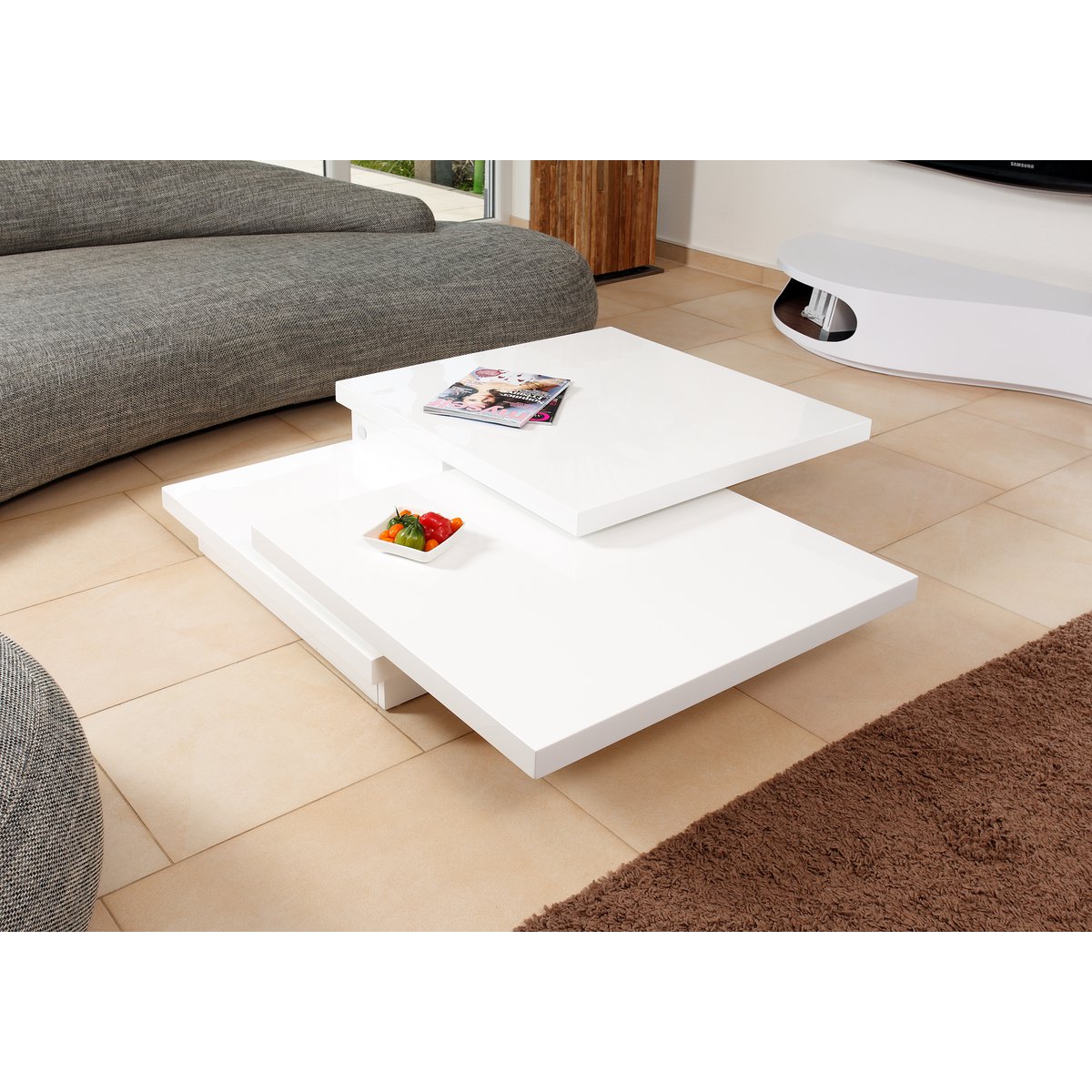 Coffee table 120X80 cm white