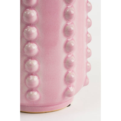 Boaz Vase - H30 x Ø11 cm - Ceramic - Pink