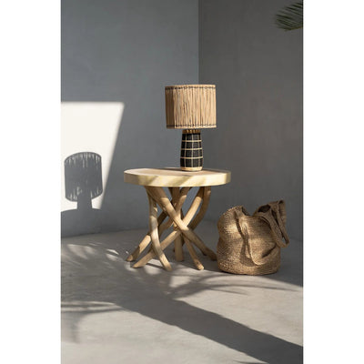 The Skiathos Table Lamp - Natural Black