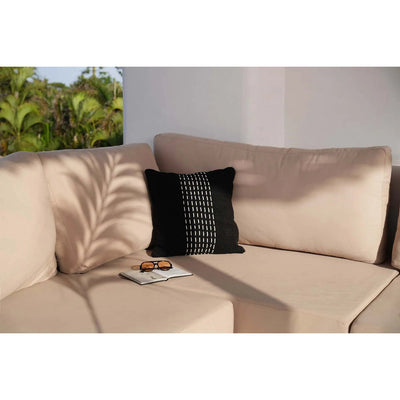 The Drizle Cushion Cover - Black White