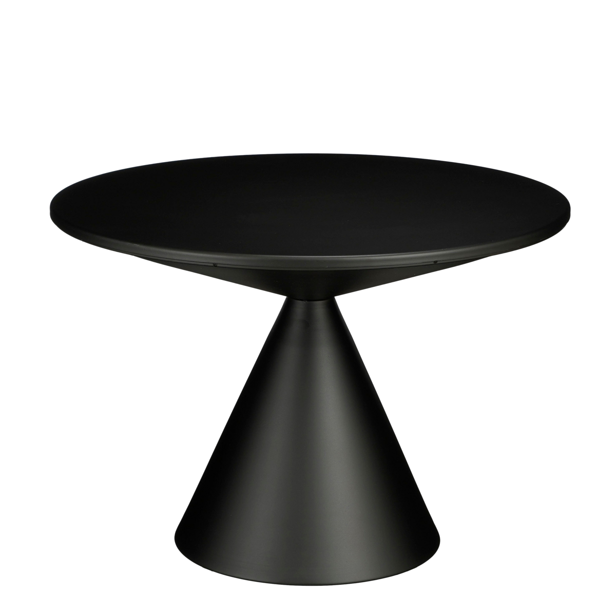 Generous Side Table - H42 x Ø60 cm - Metal - Black