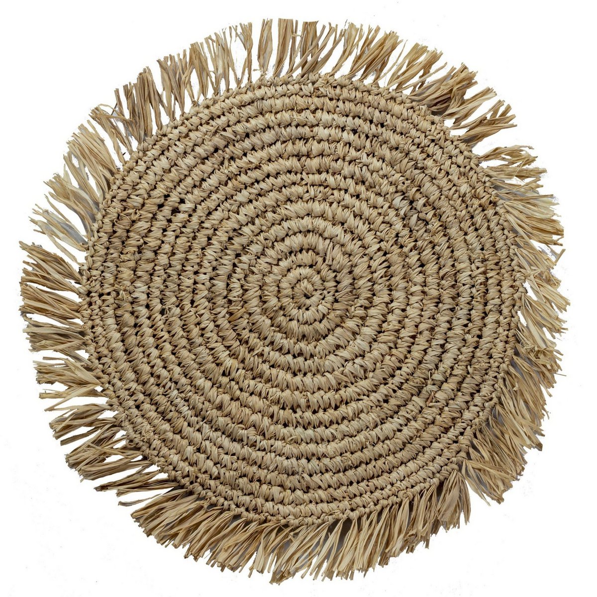 Placemat (Set of 2,4 or 6) AMBON | Table Mat made of Raffia | 45 cm diameter