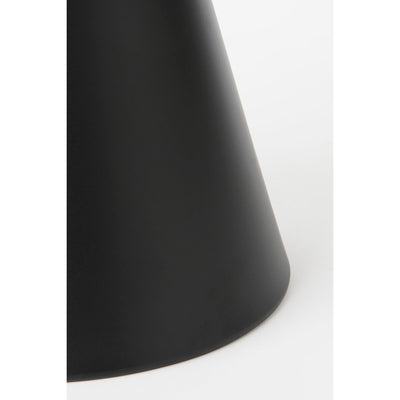 Generous Side Table - H42 x Ø60 cm - Metal - Black