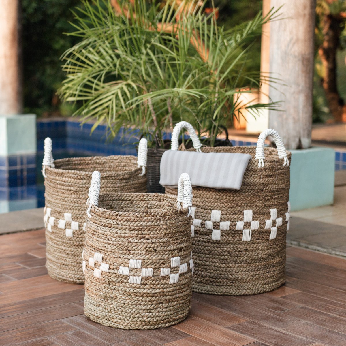 Laundry Basket LAWANG | Plant Basket | Storage Basket made from Seagrass (3 sizes)