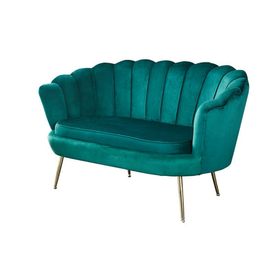 Velvet Shell Sofa Green