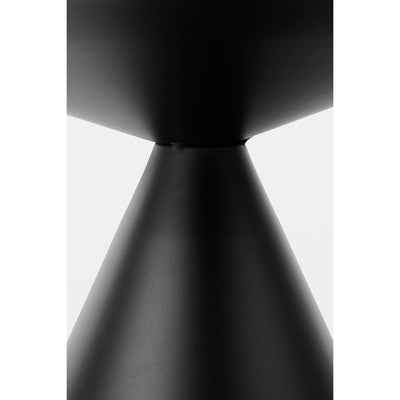 Generous Side Table - H42 x Ø60 cm - Metal - Black