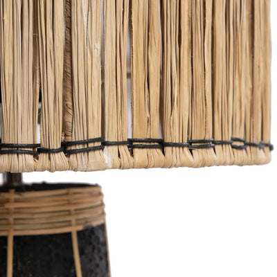 The Skiathos Table Lamp - Natural Black