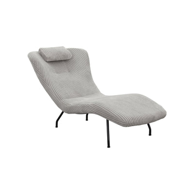 Lounger light gray textured fabric