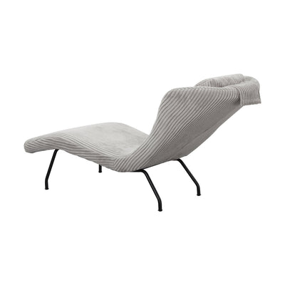 Lounger light gray textured fabric