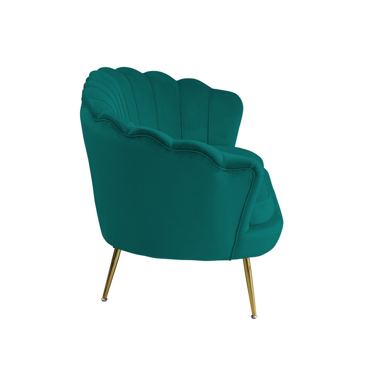 Velvet Shell Sofa Green