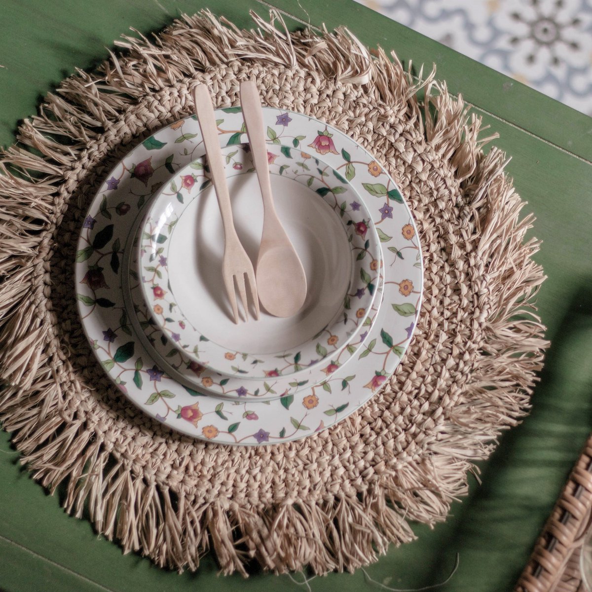 Placemat (Set of 2,4 or 6) AMBON | Table Mat made of Raffia | 45 cm diameter