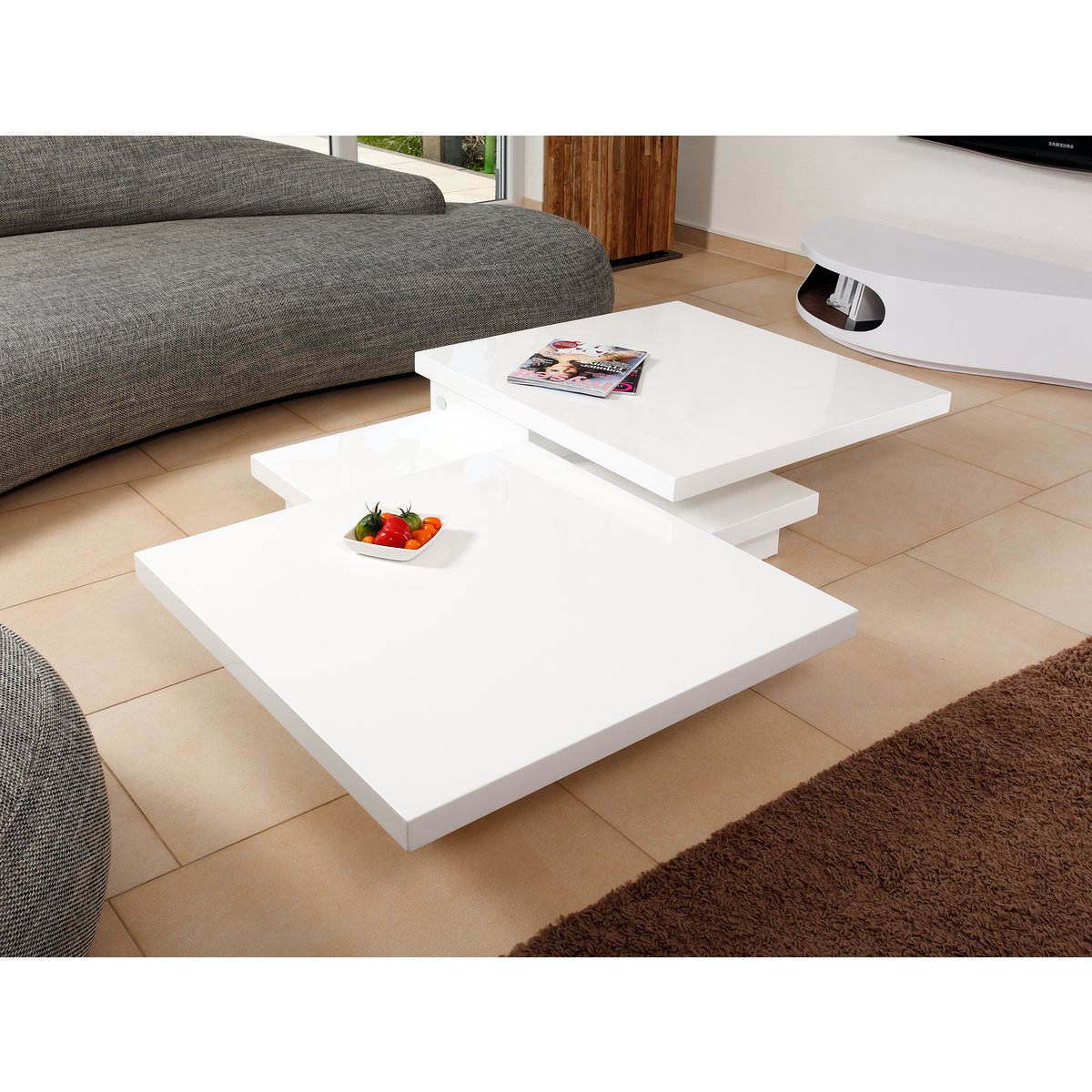 Coffee table 120X80 cm white