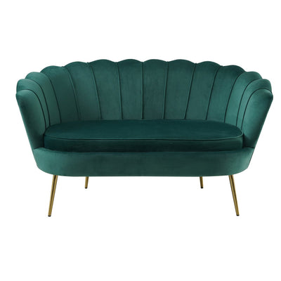 Velvet Shell Sofa Green