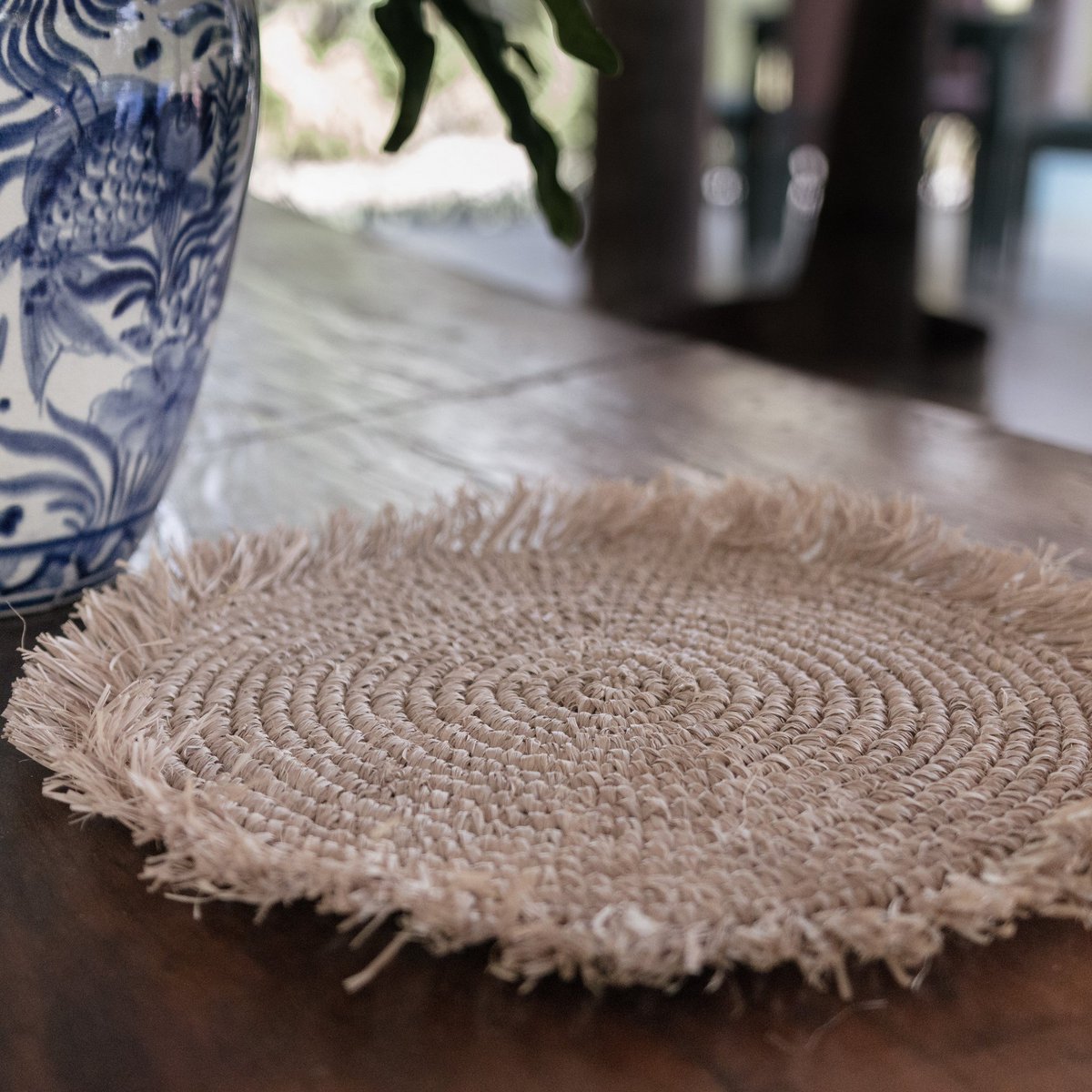 Placemat (Set of 2,4 or 6) AMBON | Table Mat made of Raffia | 45 cm diameter