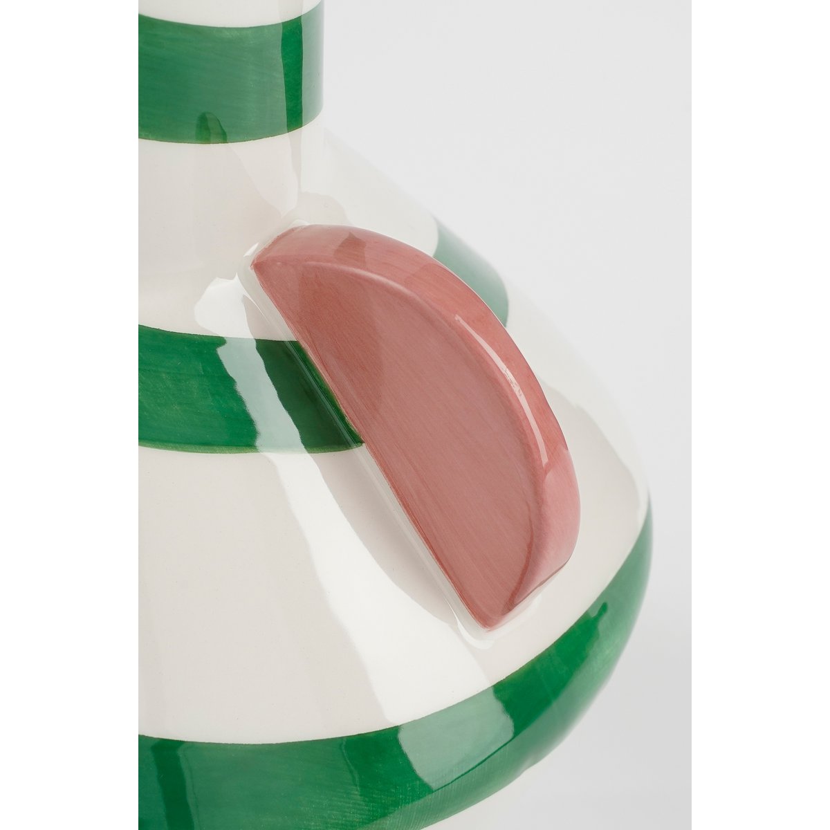 Stratt Vase - H28 x Ø22 cm - Ceramic - Green