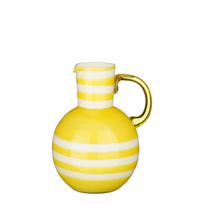 Bazaar Vase - H21 x Ø17.5 cm - Glass - Yellow