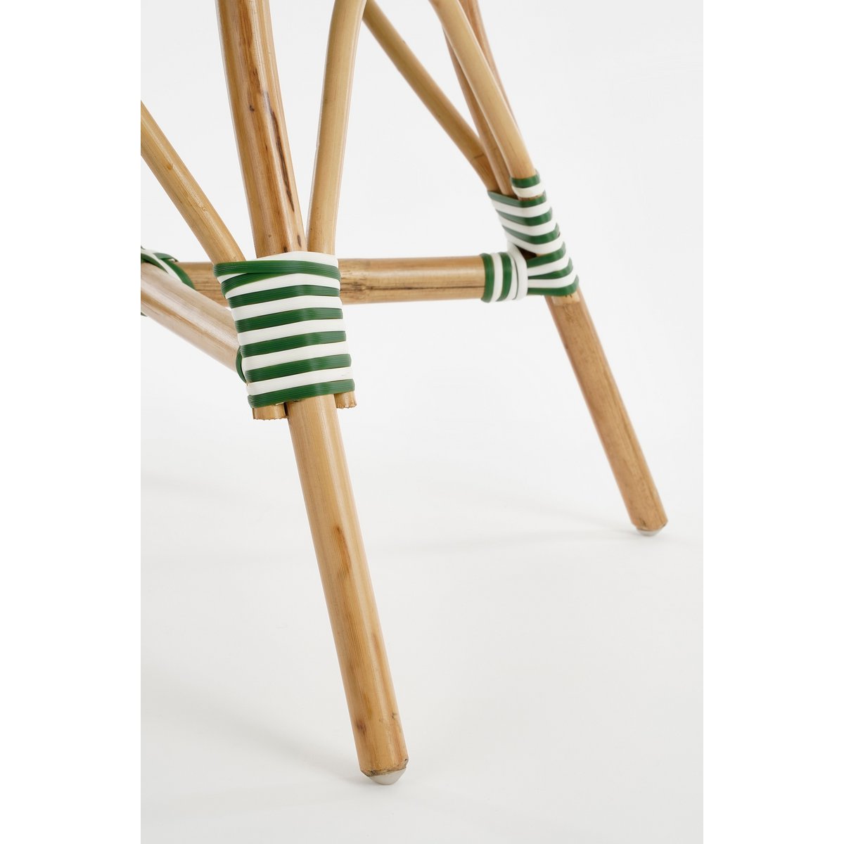 Mandox Bistro chair - L51 x W57 x H90 cm - Rattan - Dark green, White