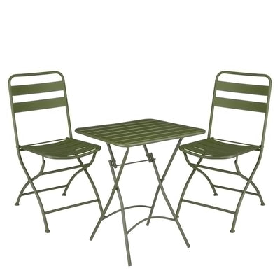 Evita Bistro set - Set of 3 - Metal - Dark green