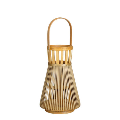 Cosmo Lantern - H38 x Ø15 cm - Recycled polyester - Light brown