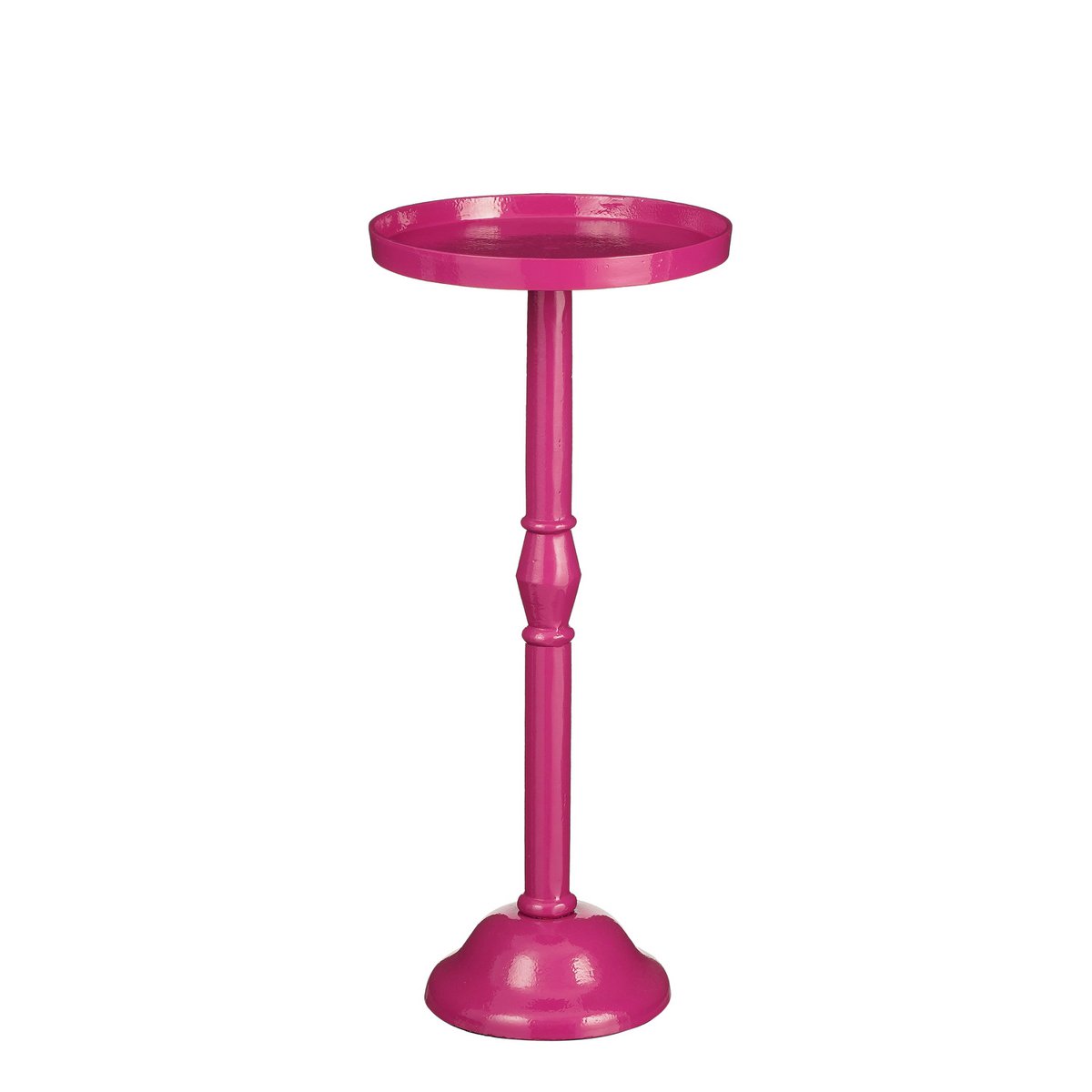 Duco Side Table - H58 x Ø25 cm - Recycled Aluminum - Pink