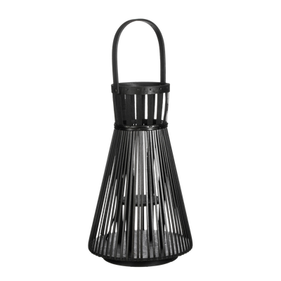 Cosmo Lantern - H45 x Ø15 cm - Recycled polyester - Black