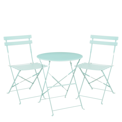 Laurence Bistro Set - Set of 3 - Metal - Light Green