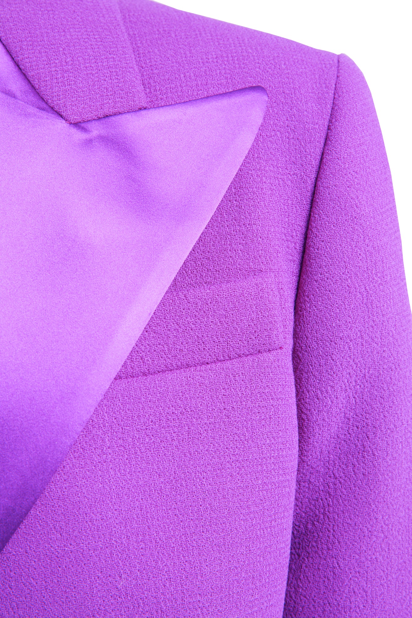 Minmin Peng - Brooklyn Cropped Single-breasted Wool Jacket - Purple